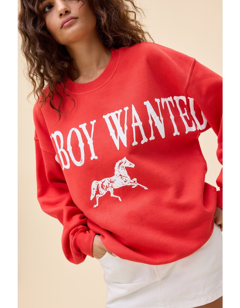 Daydreamer LA Cowboy Wanted BF Sweatshirt
