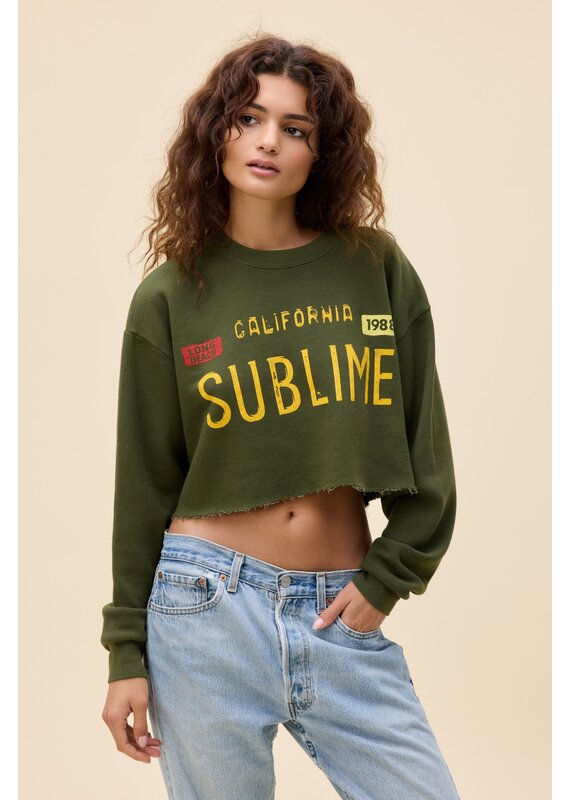 Daydreamer LA Sublime License Plate Cut-Off Sweatshirt