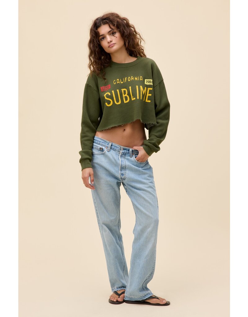 Daydreamer LA Sublime License Plate Cut-Off Sweatshirt