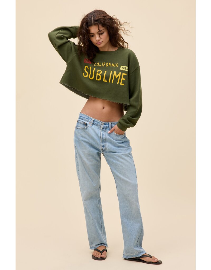 Daydreamer LA Sublime License Plate Cut-Off Sweatshirt