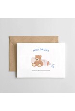 "Milk Drunk" New Baby Card