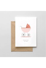 "Strollin with the Homies" New Baby Card