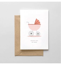 "Strollin with the Homies" New Baby Card