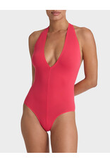 Commando Ballet Deep Plunge Halter Bodysuit