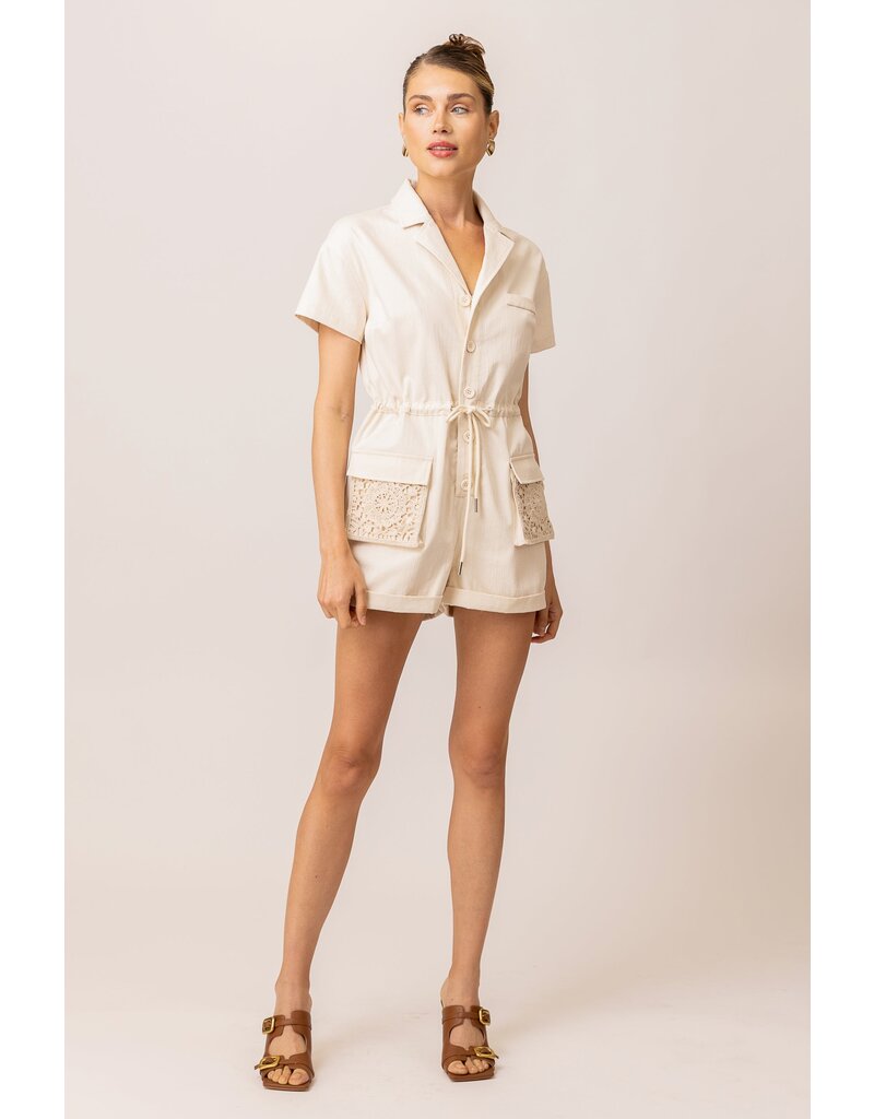 Line and Dot Veni Romper