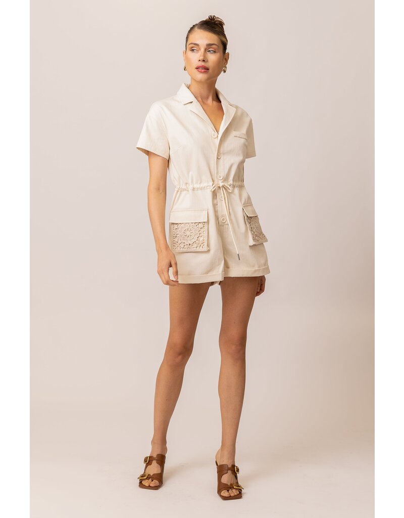 Line and Dot Veni Romper