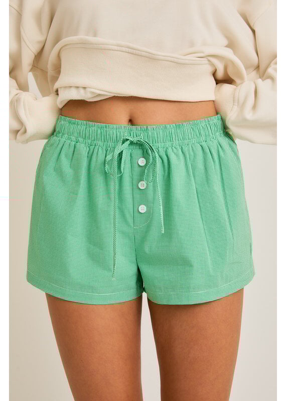 Le Lis Taylor Check Shorts