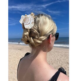 Hand-Painted SeaShell Hair Claw