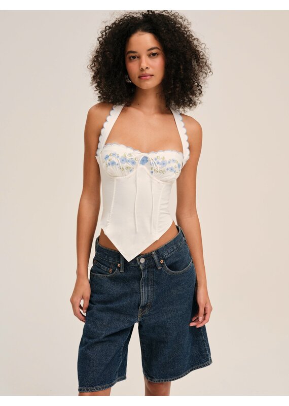 For Love & Lemons Tea Time Poplin Bustier