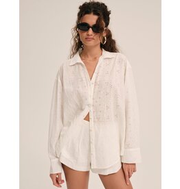 For Love & Lemons Handkerchief Button-Up Shirt