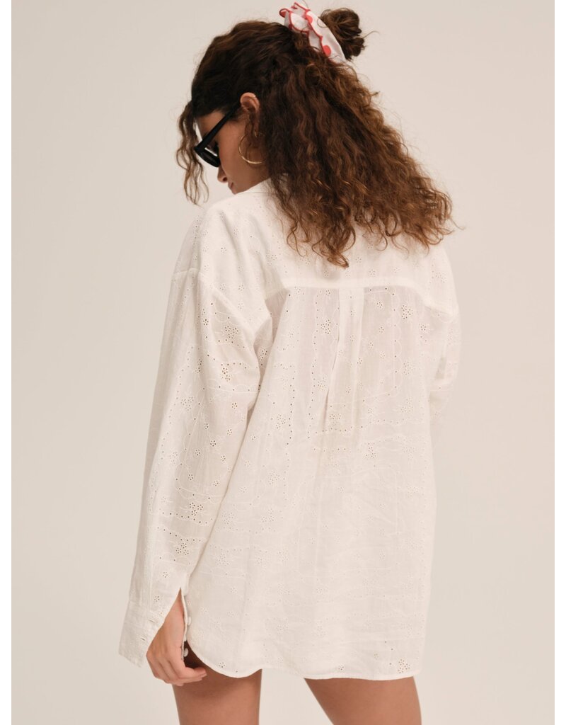 For Love & Lemons Handkerchief Button-Up Shirt