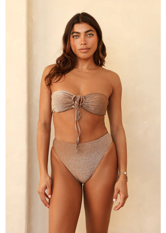 Dippin Daisys Amalfi String Tie Bandeau Bikini Top