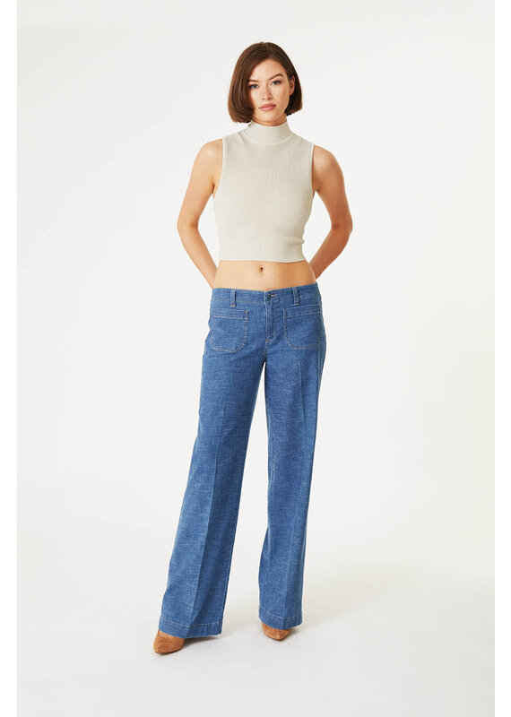 Hampton Wide Leg Denim Trouser