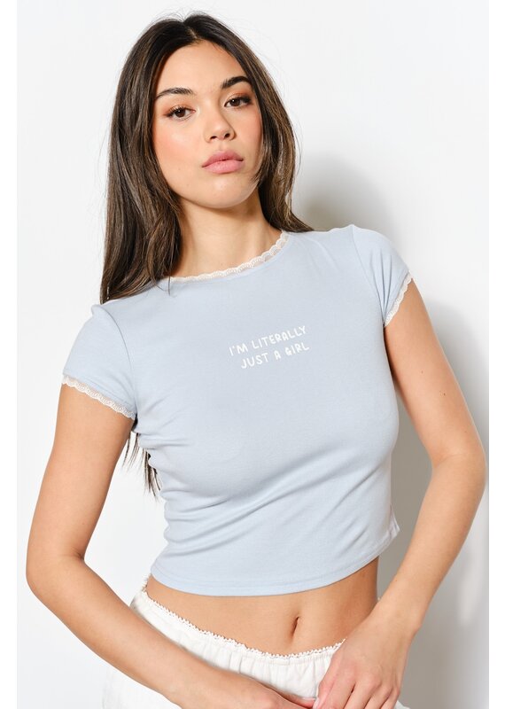 Pretty Garbage Literally Just A Girl Tee