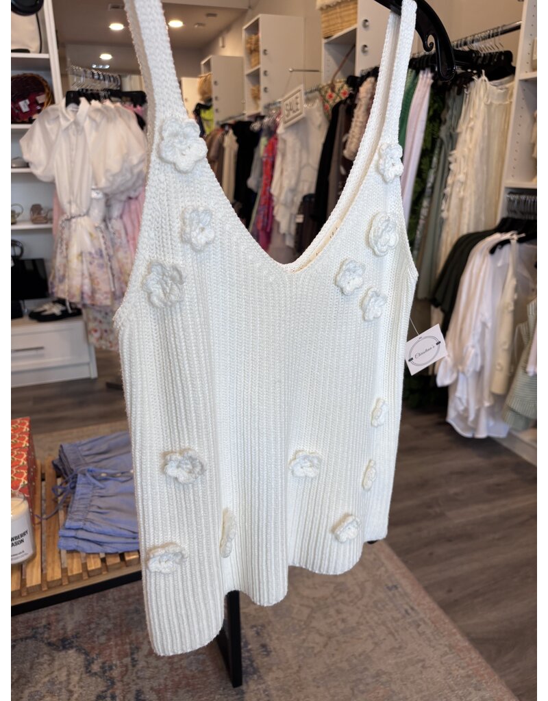 Line and Dot Lara Sleeveless Sweater Top