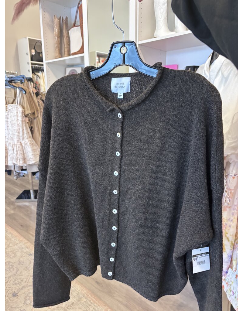Things Between Chocolate Piper Cardigan