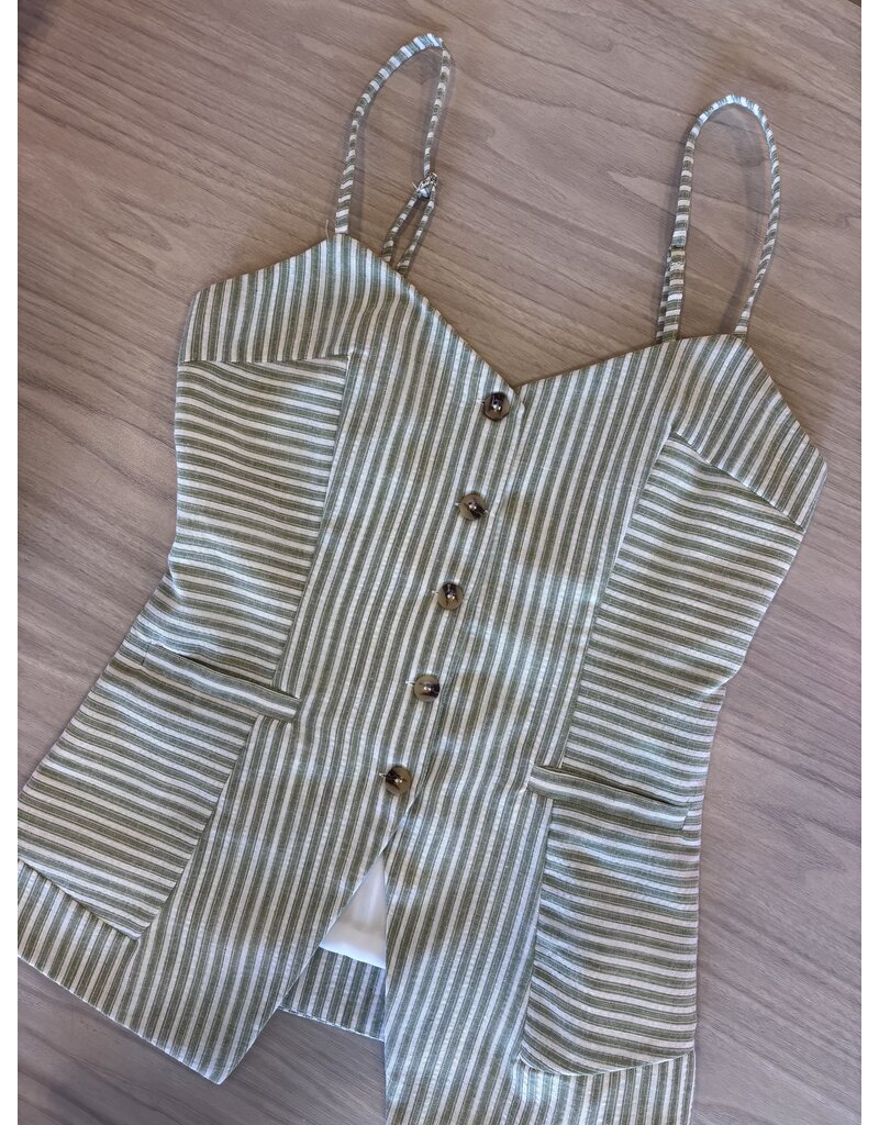 Moon River Miri Button Front Top