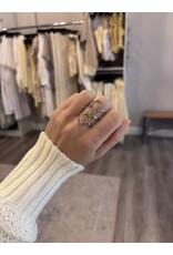 Flanerie Isolde 18K Non-Tarnish Large Floral Ring