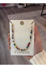 Flanerie Sunny Non-Tarnish Boho Beaded Necklace