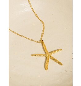 Flanerie Suki 18K Gold Non-Tarnish Star Necklace