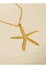 Flanerie Suki 18K Gold Non-Tarnish Star Necklace