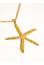 Flanerie Suki 18K Gold Non-Tarnish Star Necklace