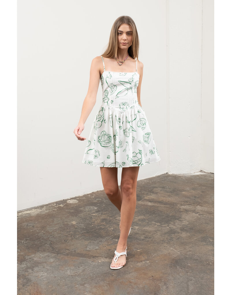 Moon River Chef's Kiss Mini Dress