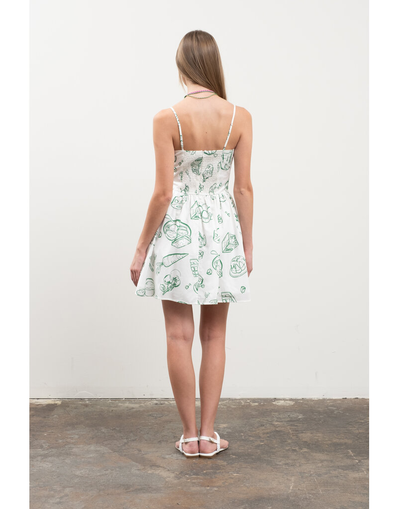 Moon River Chef's Kiss Mini Dress