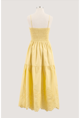 Moon River Jessie Eyelet & Bow Detail Dress