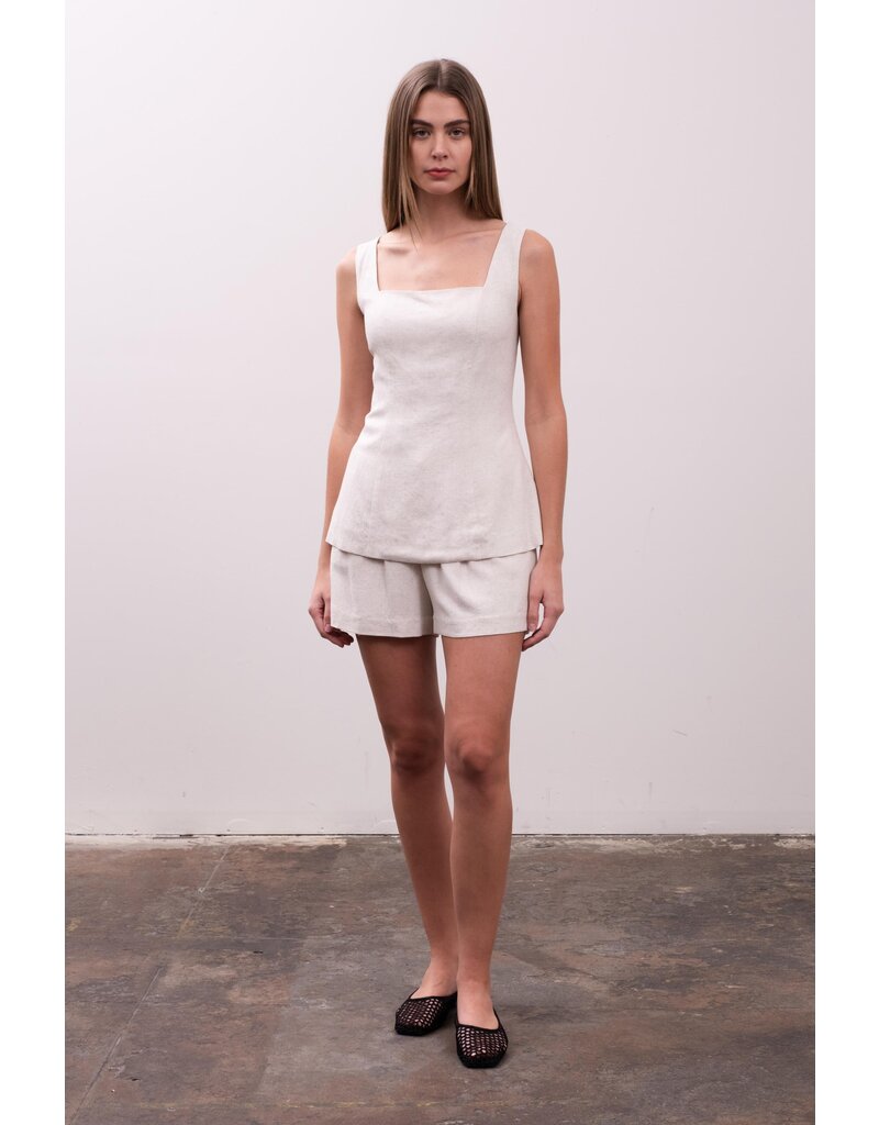Moon River Victoria Linen Shorts