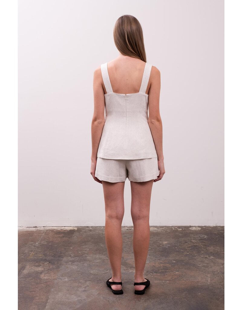 Moon River Victoria Linen Shorts