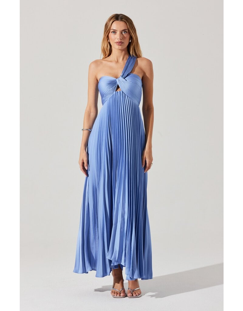 ASTR Rasya Pleated Maxi Dress