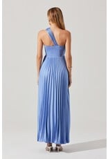 ASTR Rasya Pleated Maxi Dress