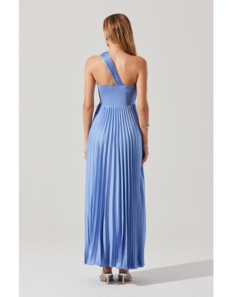 ASTR Rasya Pleated Maxi Dress