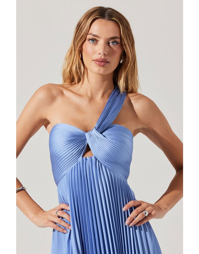 ASTR Rasya Pleated Maxi Dress
