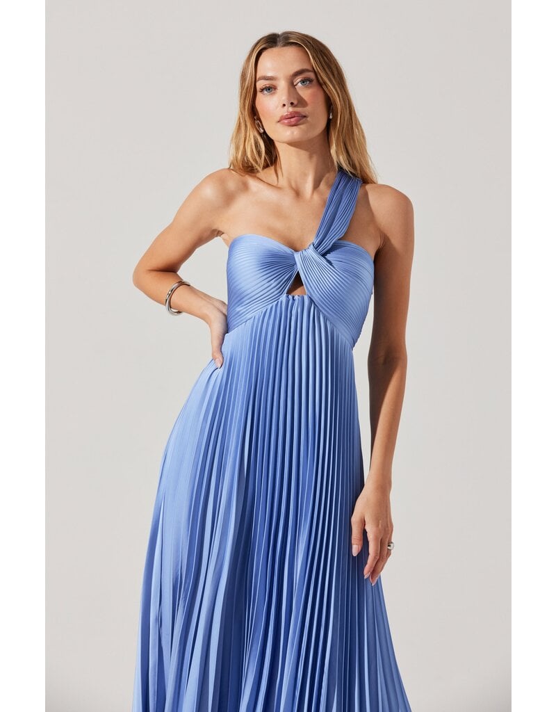 ASTR Rasya Pleated Maxi Dress