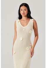 ASTR Ainhoa 3D Floral Sweater Dress