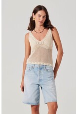 ASTR Kalaya Crochet Knit Top