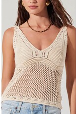 ASTR Kalaya Crochet Knit Top