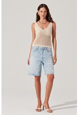 ASTR Kalaya Crochet Knit Top