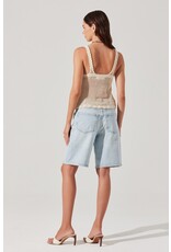 ASTR Kalaya Crochet Knit Top