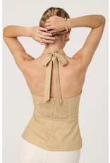 ASTR Yaritza Crossover Linen Blend Vest