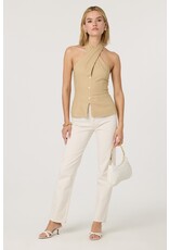 ASTR Yaritza Crossover Linen Blend Vest