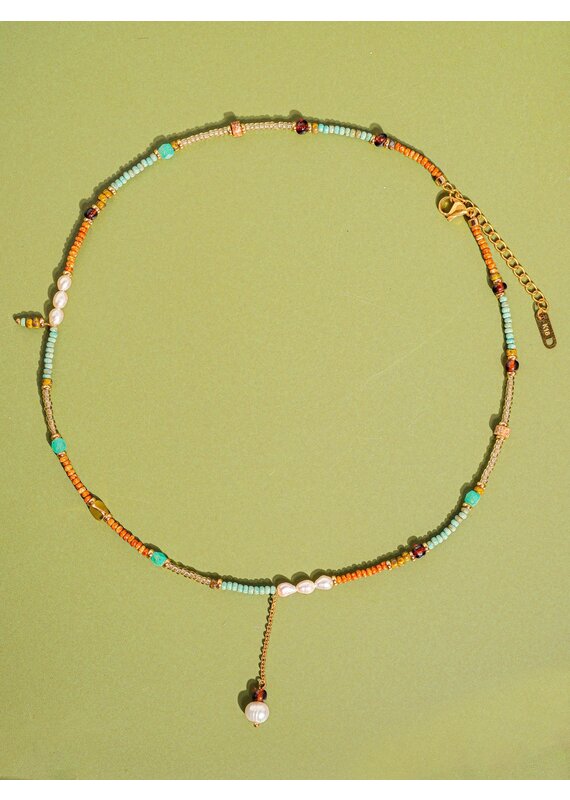 Flanerie 18K Handmade Beaded Stack Necklace
