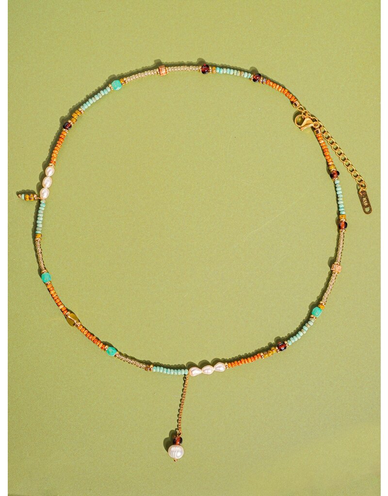 Flanerie 18K Handmade Beaded Stack Necklace