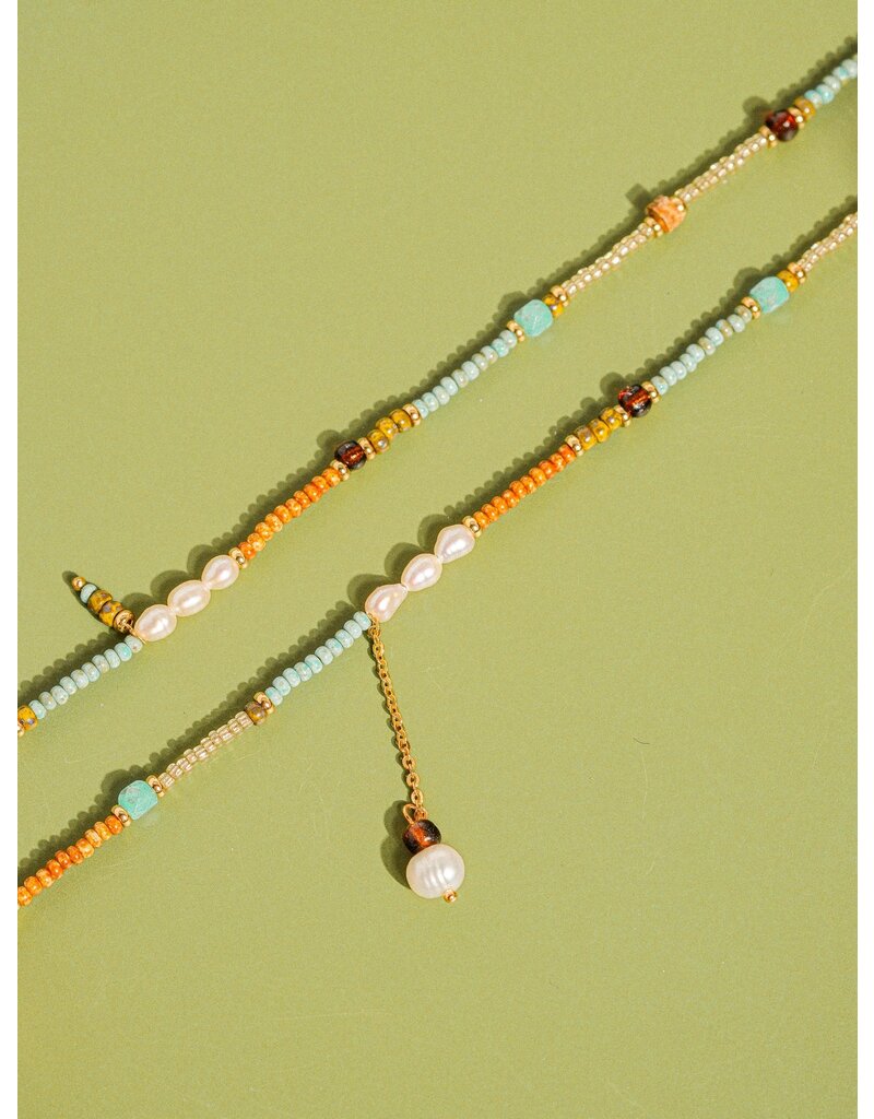 Flanerie 18K Handmade Beaded Stack Necklace