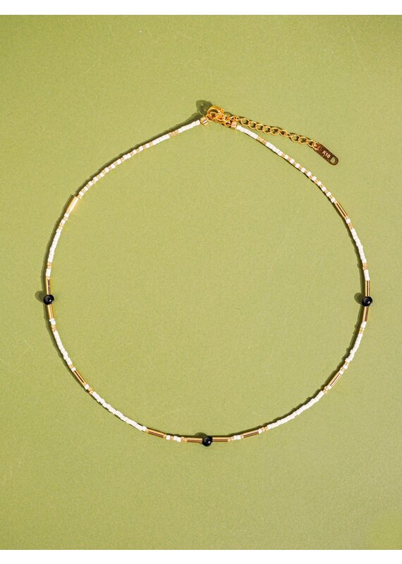 Flanerie 18K Handmade Beaded Stack Necklace