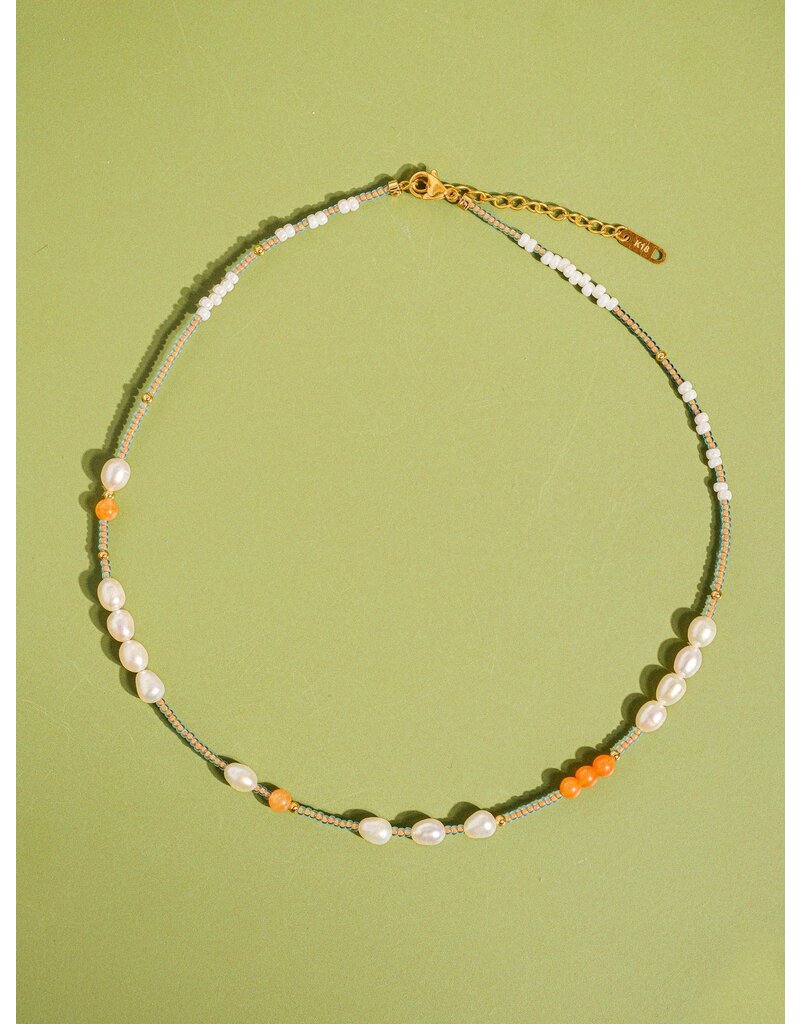 Flanerie 18K Handmade Beaded Stack Necklace