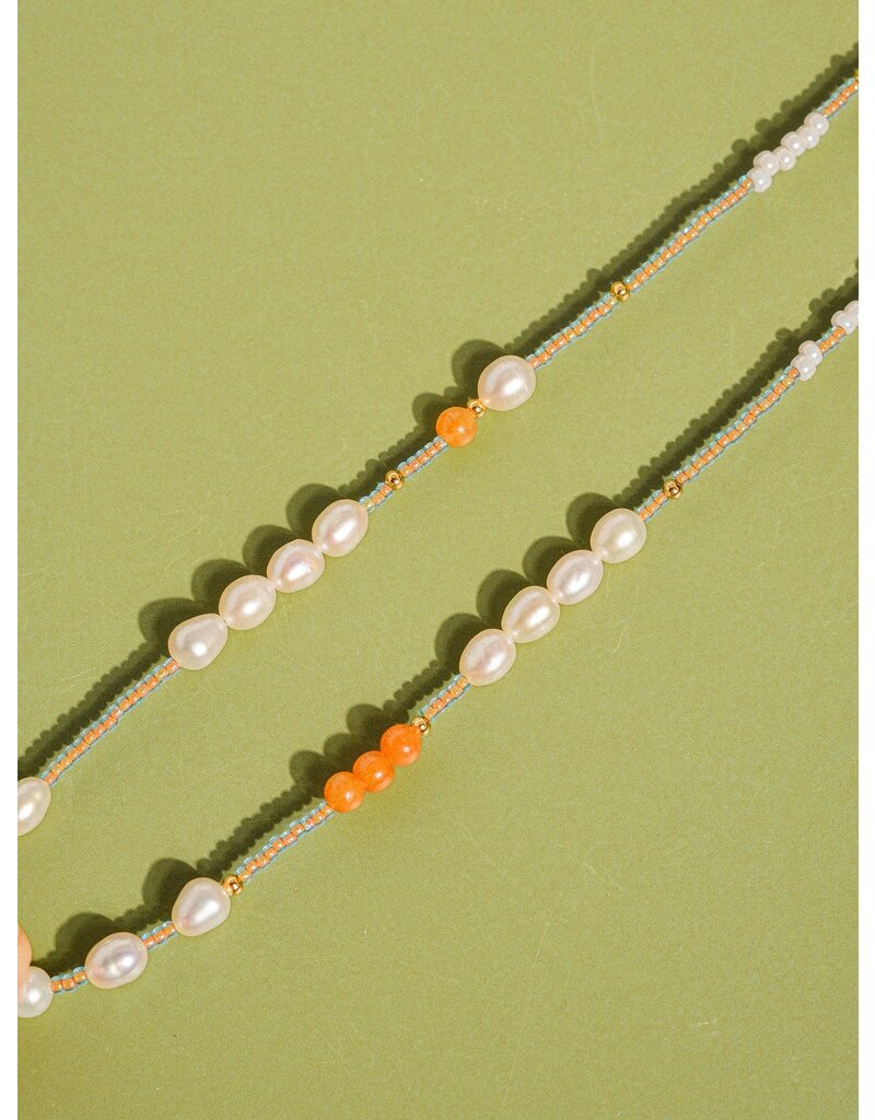 Flanerie 18K Handmade Beaded Stack Necklace