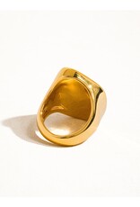 Flanerie Calypso 18k Gold Natural Shell Ring